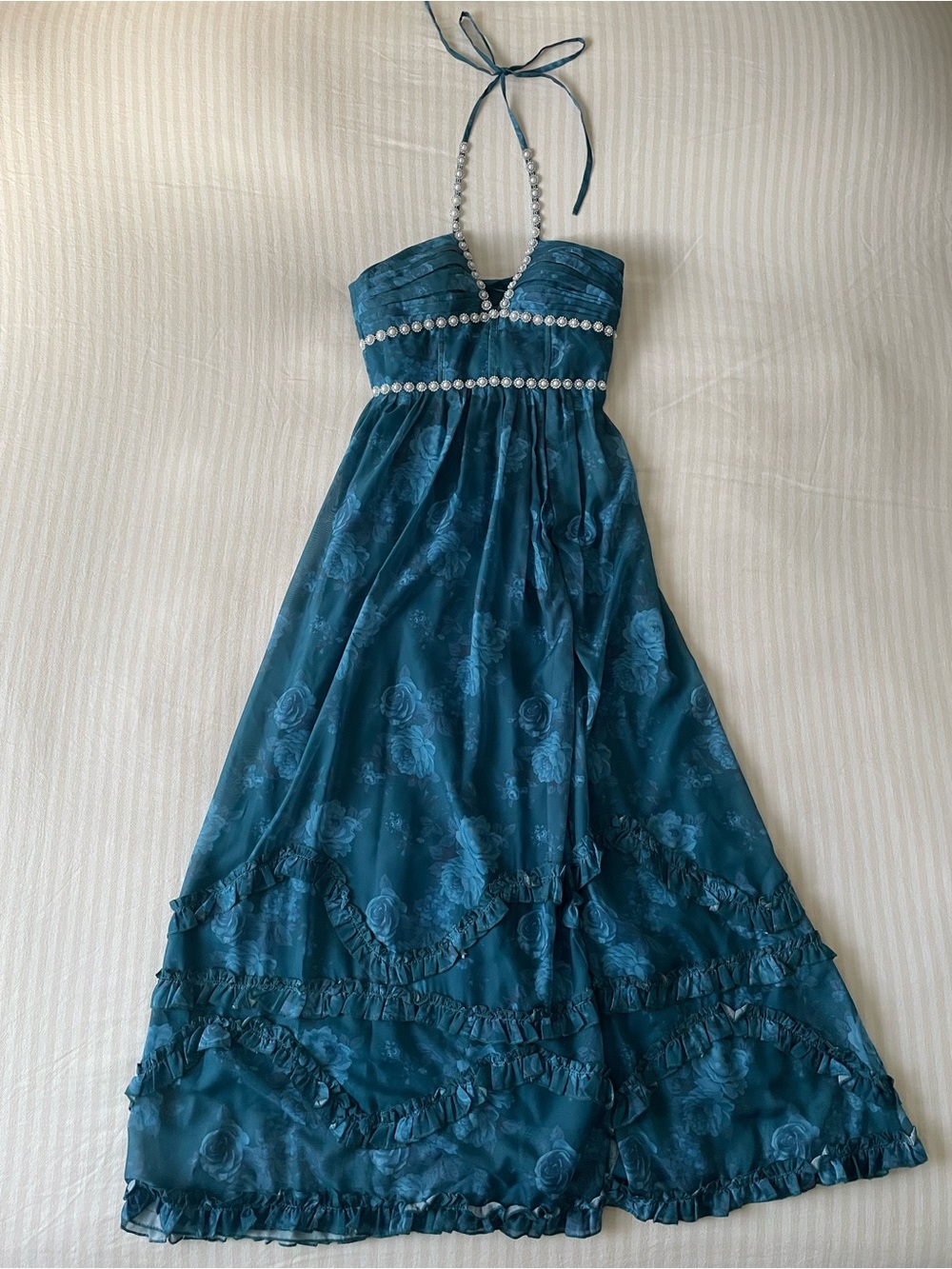 V. Chapman Scarlette Dress dupe in navy blue floral